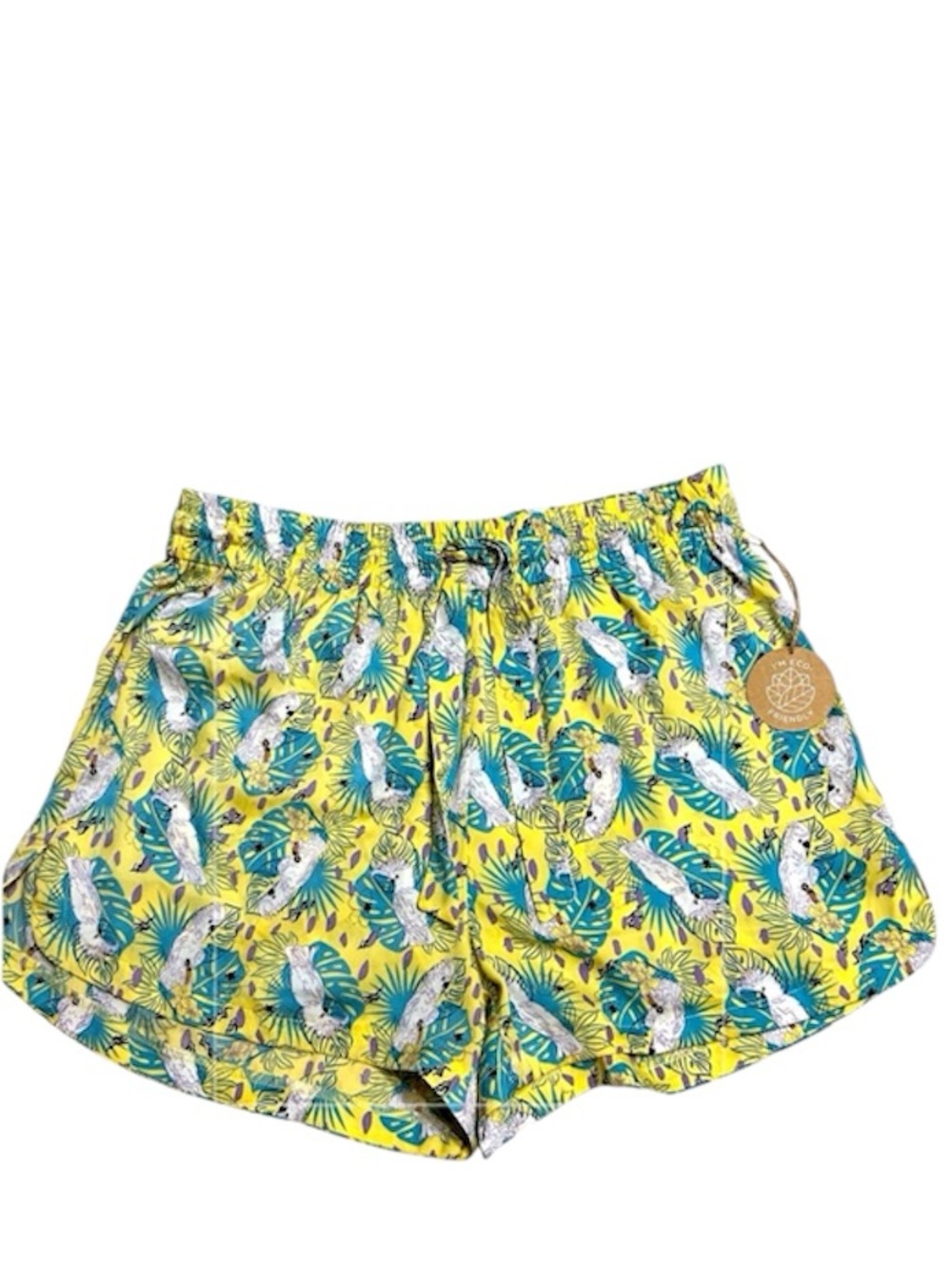 Dip Parrot Print Eco Friendly Tropical Sleep Shorts